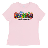 Bubblegum Pink autism awtizuhm noun Ladies Tee - MaliasSmallBusiness
