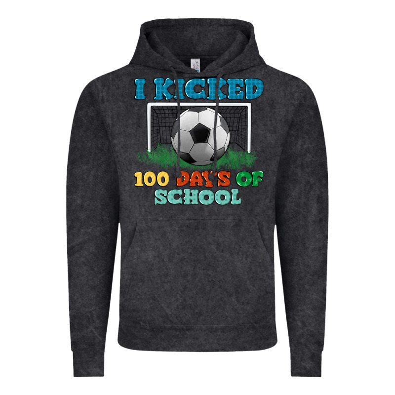 I Kicked 100 Days Of School Vintage Hoodie by LillyAllenDesigns | Teevron