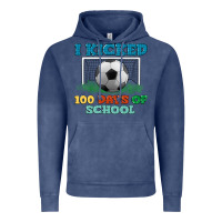 Vintage Denim i kicked 100 days of school Vintage Hoodie - LillyAllenDesigns