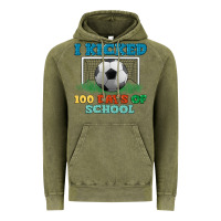 Vintage Olive i kicked 100 days of school Vintage Hoodie - LillyAllenDesigns