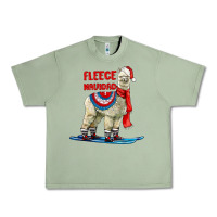 Oil Green Fleece Navidad Alpaca Urban Heavy Tee - LillyAllenDesigns