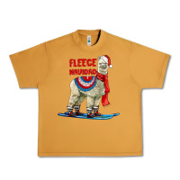 Peanut Butter Fleece Navidad Alpaca Urban Heavy Tee - LillyAllenDesigns