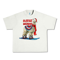Pistachio Fleece Navidad Alpaca Urban Heavy Tee - LillyAllenDesigns