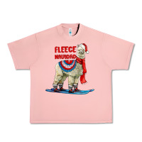 Salmon Fleece Navidad Alpaca Urban Heavy Tee - LillyAllenDesigns