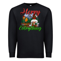 Black merry everything Premium Sweatshirt - BundleAndBundleShop