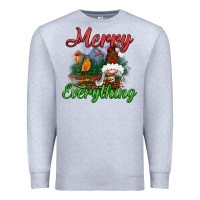 Heather Grey merry everything Premium Sweatshirt - BundleAndBundleShop
