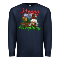 Navy merry everything Premium Sweatshirt - BundleAndBundleShop