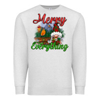 Oatmeal Heather merry everything Premium Sweatshirt - BundleAndBundleShop