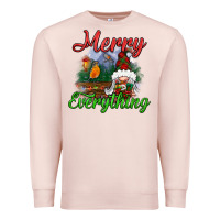 Pale Pink merry everything Premium Sweatshirt - BundleAndBundleShop