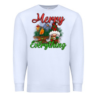 White merry everything Premium Sweatshirt - BundleAndBundleShop
