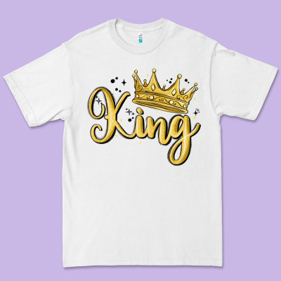 King Premium Tee Designed By Maliassmallbusiness