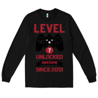 Black Kids Level 7 Unlocked Awesome Since 2013 Long Sleeve Tee - Bettercallsaul