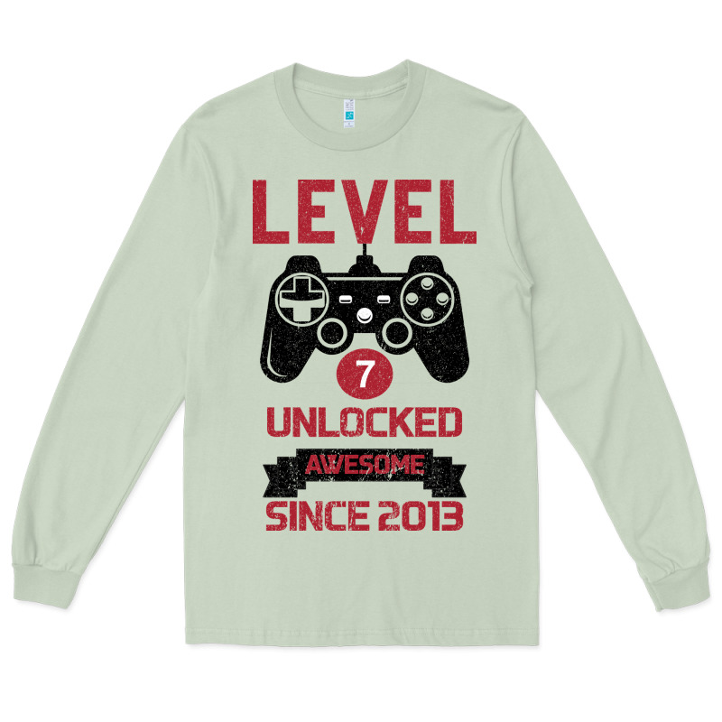 Kids Level 7 Unlocked Awesome Since 2013 Long Sleeve Tee by Bettercallsaul | Teevron