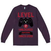 Plum Kids Level 7 Unlocked Awesome Since 2013 Long Sleeve Tee - Bettercallsaul