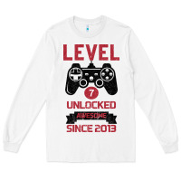 White Kids Level 7 Unlocked Awesome Since 2013 Long Sleeve Tee - Bettercallsaul