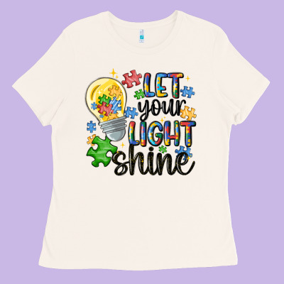 Let Your Light Shine Ladies Tee Designed By Maliassmallbusiness