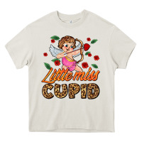 Cream little miss cupid Heavy Core Tee - AdoDesignShop