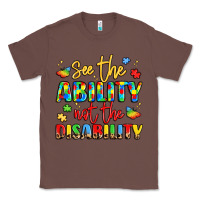 Chestnut see the ability not the disability Classic Tee - LillyAllenDesigns