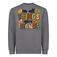 Storm In all things give thanks Heavyweight Sweatshirt - NancyCooperArtShop