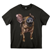 Asphalt baby duroc pig Heavy Core Tee - LillyAllenDesigns