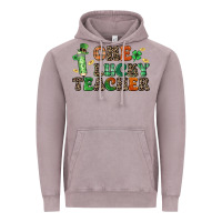 Vintage Zinc one lucky teacher Vintage Hoodie - LillyAllenDesigns