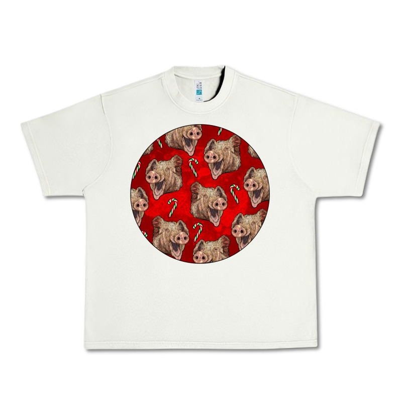 Christmas Pig Urban Heavy Tee by LillyAllenDesigns | Teevron