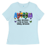 Baby Blue autism mama Ladies Tee - MaliasSmallBusiness