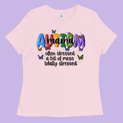 Autism Mama Ladies Tee Designed By Maliassmallbusiness