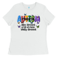 White autism mama Ladies Tee - MaliasSmallBusiness