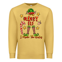 Antique Gold im the oldest elf i make the rules Premium Sweatshirt - FaDigitalArtStudio