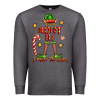 Charcoal Heather im the oldest elf i make the rules Premium Sweatshirt - FaDigitalArtStudio