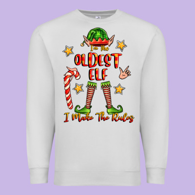 Im The Oldest Elf I Make The Rules Premium Sweatshirt Designed By Fadigitalartstudio