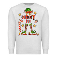 Oatmeal Heather im the oldest elf i make the rules Premium Sweatshirt - FaDigitalArtStudio