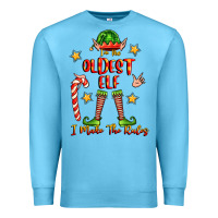 Ocean Blue im the oldest elf i make the rules Premium Sweatshirt - FaDigitalArtStudio