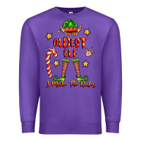 Purple im the oldest elf i make the rules Premium Sweatshirt - FaDigitalArtStudio