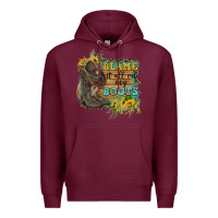 Burgundy Blame It All On My Boots Premium Hoodie - FaDigitalArtStudio
