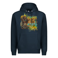 Navy Blame It All On My Boots Premium Hoodie - FaDigitalArtStudio