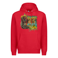 Red Blame It All On My Boots Premium Hoodie - FaDigitalArtStudio