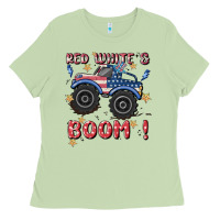 Matcha 4th of july png, monster truck Ladies Tee - MaliasSmallBusiness