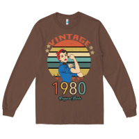 Chestnut Vintage 1980 Original Parts Women 40th Birthday Long Sleeve Tee - Bettercallsaul