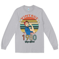 Moon Dust Vintage 1980 Original Parts Women 40th Birthday Long Sleeve Tee - Bettercallsaul