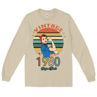 Mushroom Vintage 1980 Original Parts Women 40th Birthday Long Sleeve Tee - Bettercallsaul