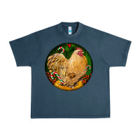 Midnight Navy cochin rooster christmas Urban Heavy Tee - LillyAllenDesigns