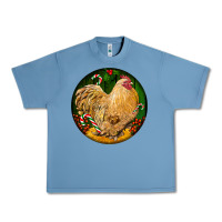 Pebble Blue cochin rooster christmas Urban Heavy Tee - LillyAllenDesigns