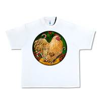 White cochin rooster christmas Urban Heavy Tee - LillyAllenDesigns