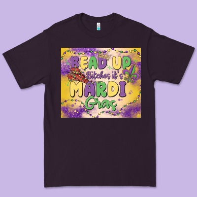 Bead Up Bitches It's Mardi Gras Premium Tee Designed By Maliassmallbusiness