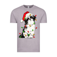 Vintage Zinc christmas shih tzu dog Vintage Tee - LillyAllenDesigns