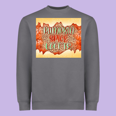 Pumpkin Spice Latte Heavyweight Sweatshirt Designed By Nancycooperartshop