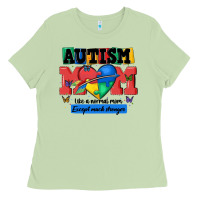 Matcha autism mom like a normal mom Ladies Tee - MaliasSmallBusiness