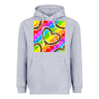 Heather Grey Pride lgbtq leopard heart balloons pattern Heavyweight Hoodie - BundleAndBundleShop